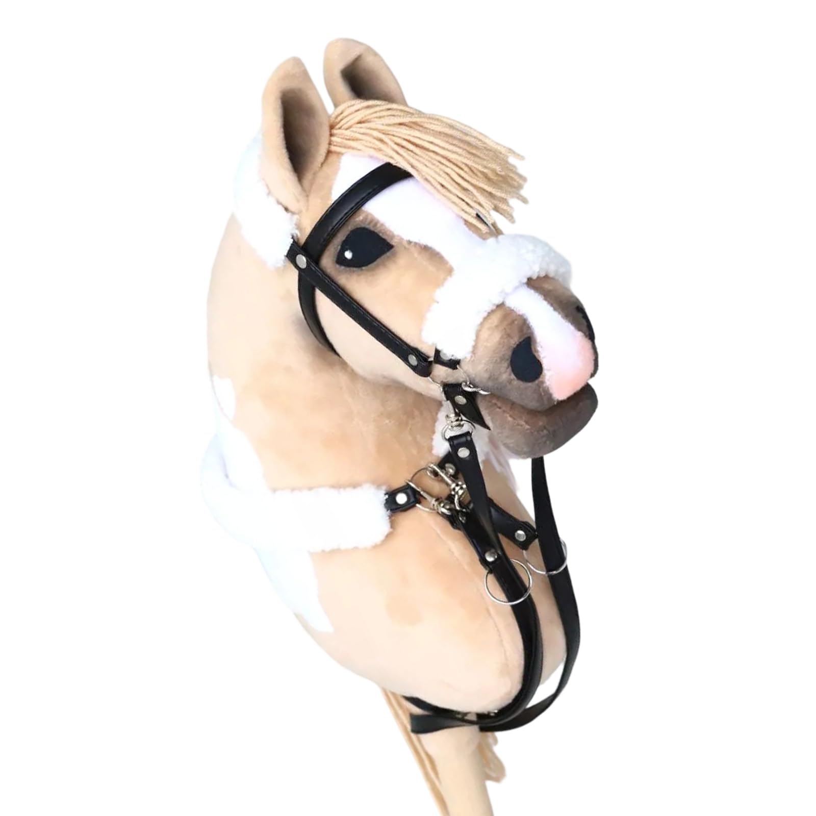 Realistic Animal Head Props for Costumes Horse Design on Wooden Stick Hobby Racing Toy Perfect for Party Themes Stick Toy for Kids