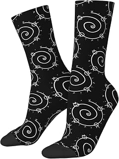 IUBBKI Running Socks Symbol Work Socks Wicking Climbing Walking Socks Anti-Slip Work Runing Trainer Socks 40Cm