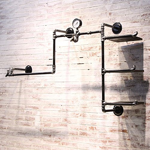 OTUGARE Industrial pipe clothing rack industrial pipe hung clothing rack clothing display rack The clothes store display rack wall-mounted clothing display rack