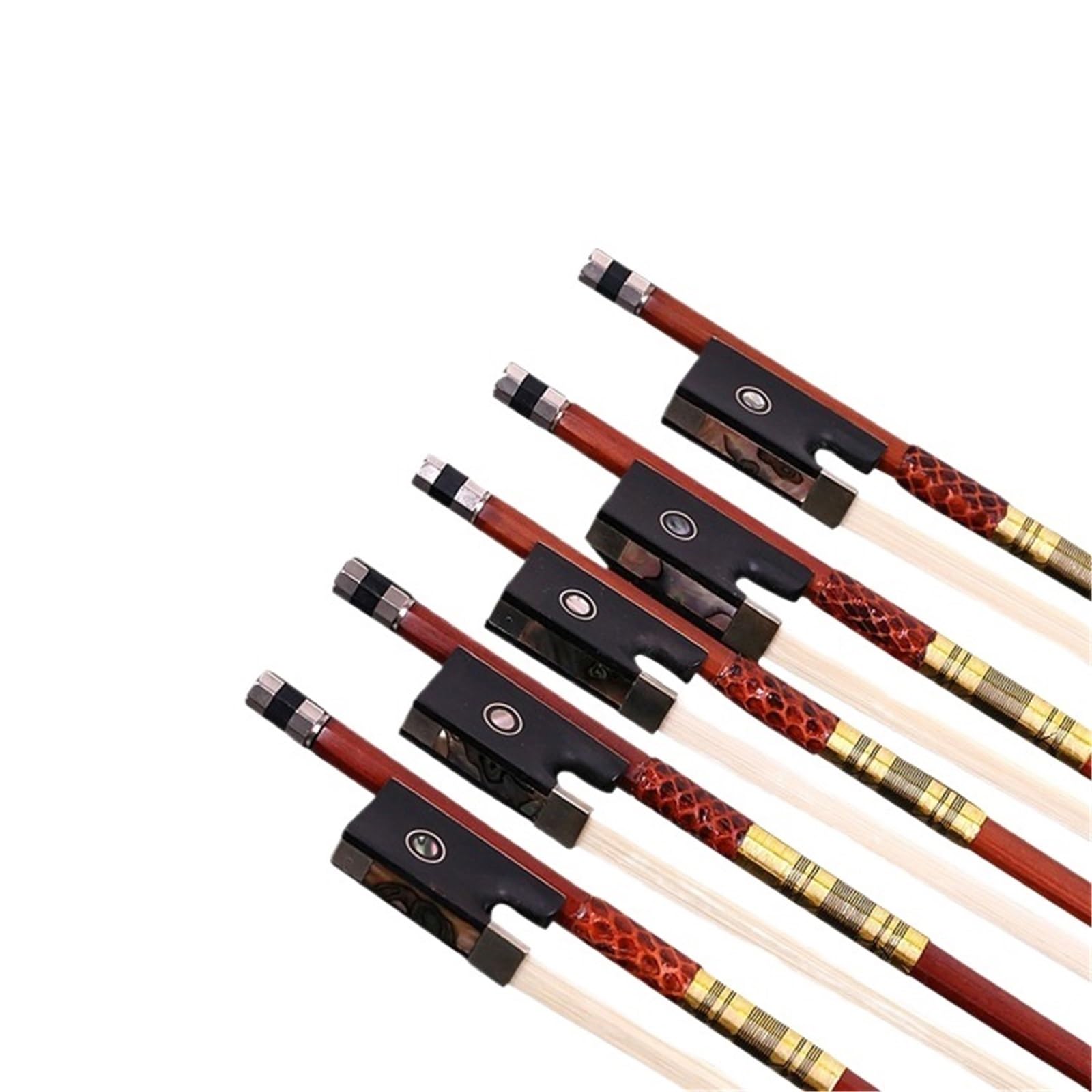 Archet De Violon Pour Pratique Archet De Violon Octogonal En Ébène Doré 1/16 Accessoires Pour Instruments De Musique