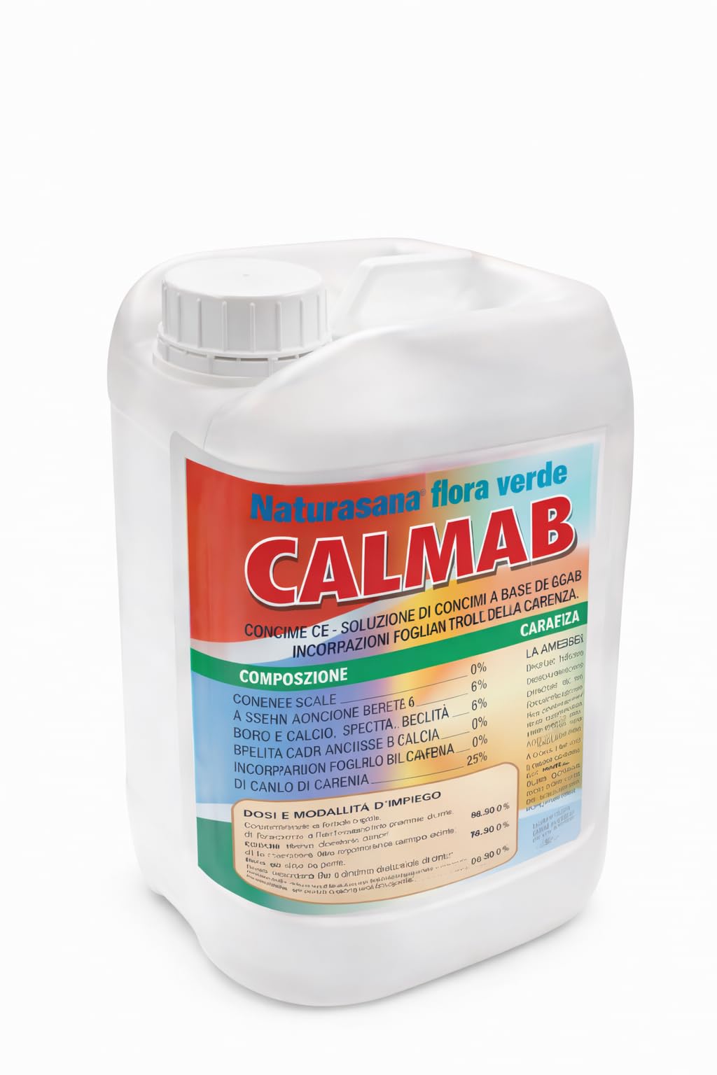 CALMAB 26 FL Concime CE con Calcio, Magnesio e Boro – Previene Marciume Apicale e Fisiopatie – Integratore Minerale per Orto, Piante e Frutteti – Formato 5 kg