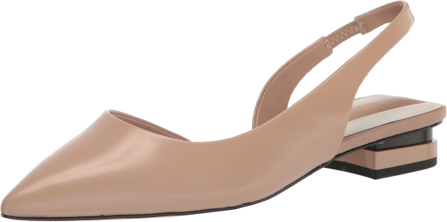 Franco Sarto Womens Tyra Slingback Low Heel Pump Sand 7 M
