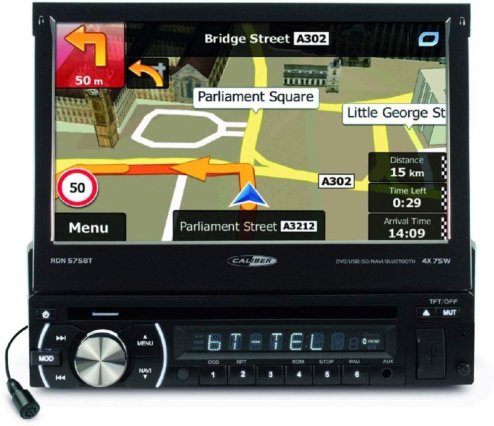 Caliber RDN575BT Odtwarzacz DVD/USB/SD/AUX Czarny