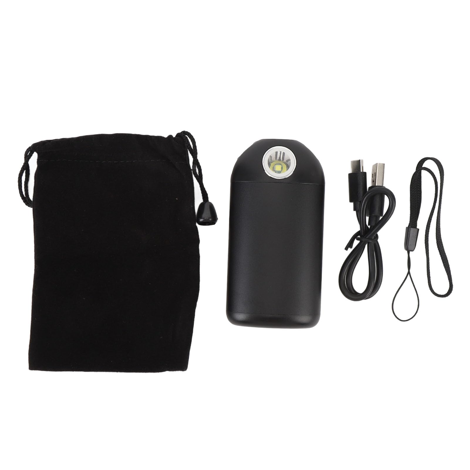 Cocoarm Chauffe-Mains Rechargeable USB Chauffe-Mains ABS Banque d'alimentation 5000mAh avec 104F 122F 131F Chauffage de Poche à Lampe de Poche à 3 Niveaux pour Le Camping, la Randonnée, la Pêche et