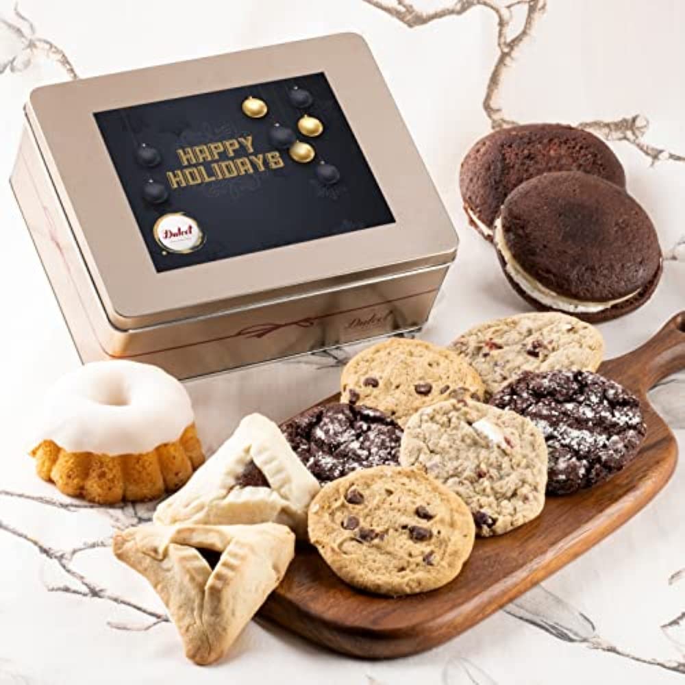 Dulcet Gift Baskets Happy Holiday Tasteful Treats Tin Gift