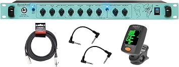 Tech 21 GED-2112 Geddy Lee Signature SansAmp - Bundle with XLR Cable, 2 Patch Cables, and Tuner