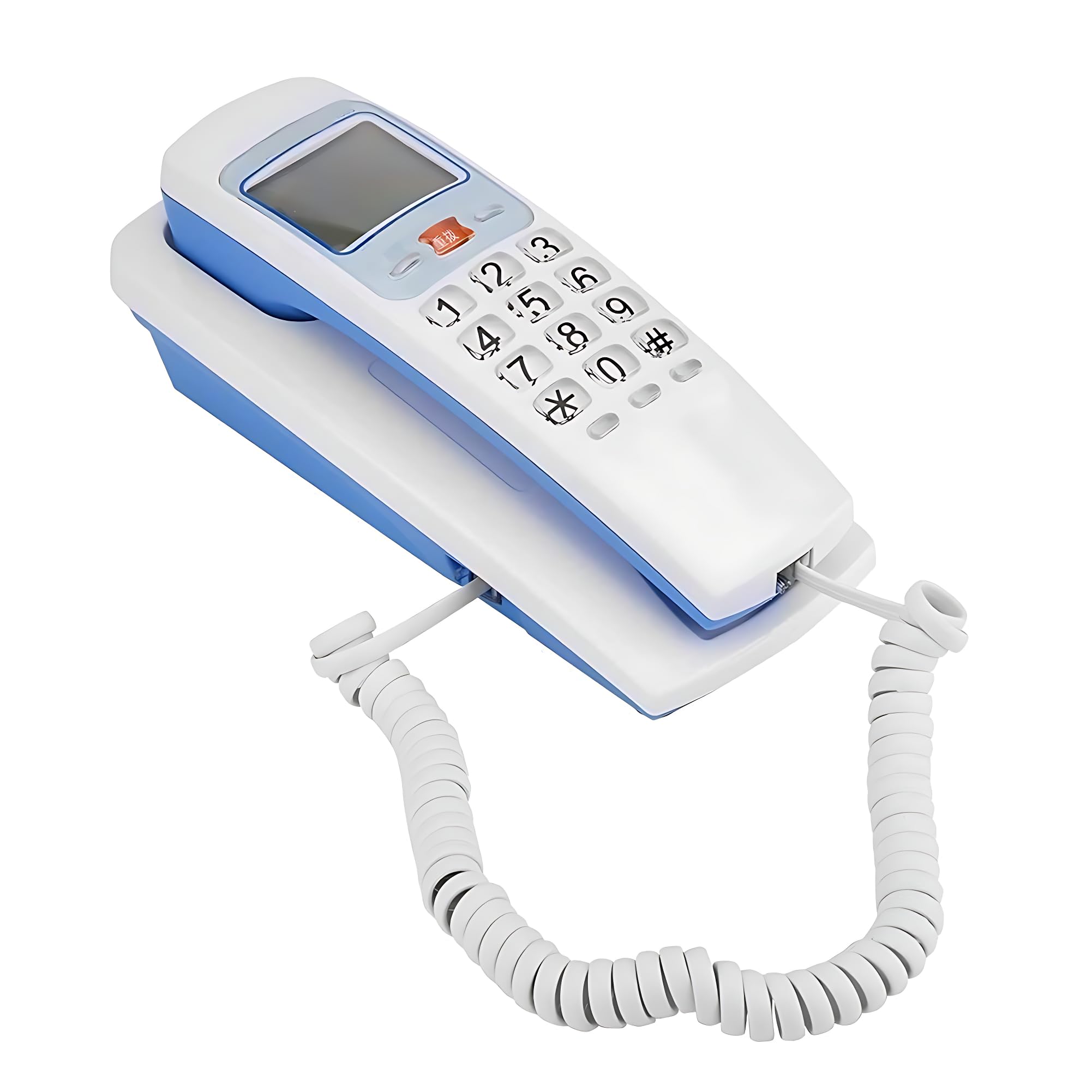 Landline Telephone for Office Corded Caller ID Phone LAN Wire Fiber Support System Basic Calling Phone for Home & School