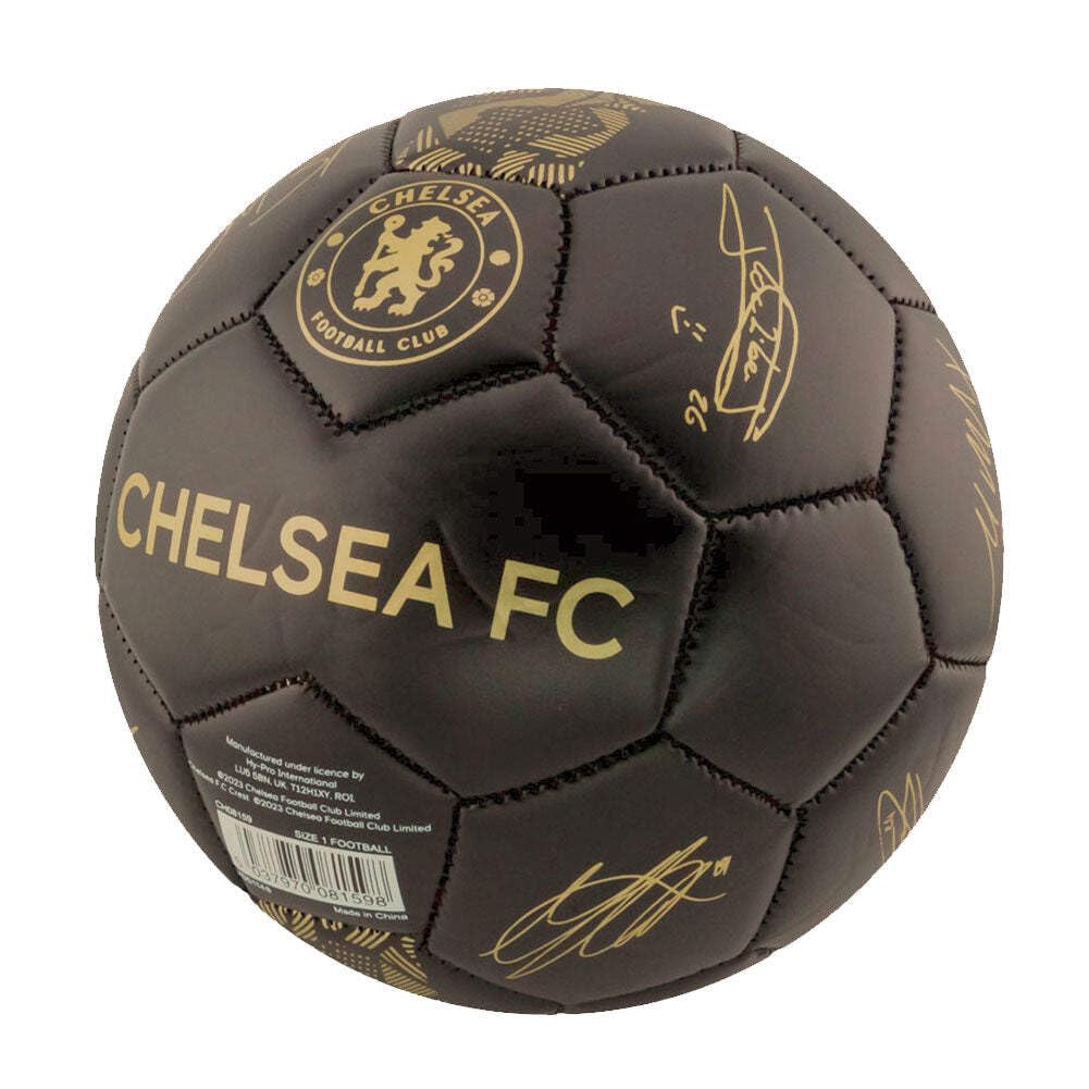 Chelsea FC Phantom Pallone (1) (Nero, Oro)