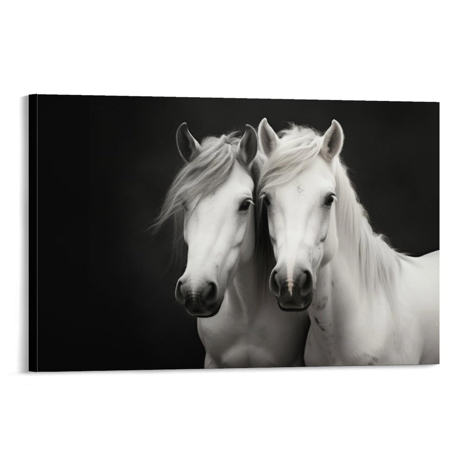 Foccar Frame-Abstract Horse Abstract Horse Canvas Wall Art Handsome Interesting Farm Animals Retro Posters Wall Decor Painting Art For Home Room Artwork