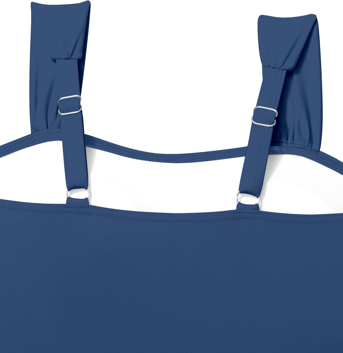 CRISONE Girl Swimsuit One Piece Bathing Suit for Girls Retro Square Neck Adjustable Straps Girls' Swimwear 9-16Y - Image 7