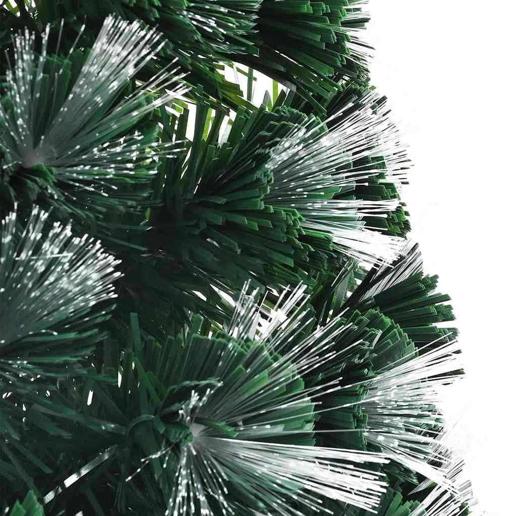 Künstlicher Weihnachtsbaum 120 cm Grün, PVC, Art Deco Design, Mehrfarbige LED-Lichter, Für Innen- & Außenbereich, USB-Stromquelle, 60 x 60 x 120 cm