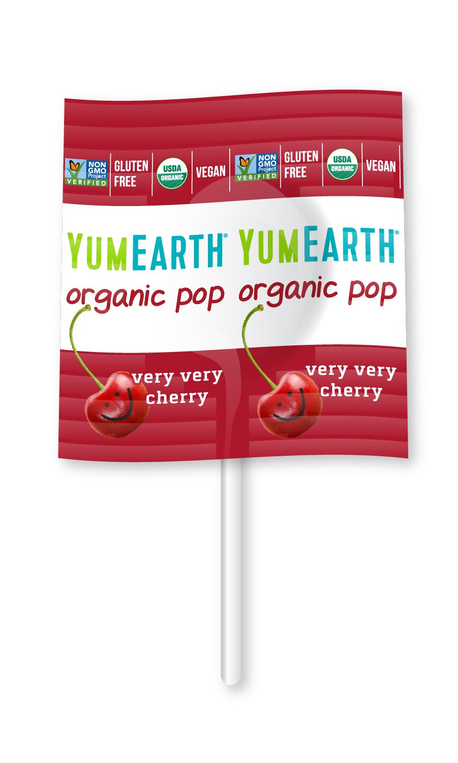 Yumearth - piruletas ecológicas bio de frutas 8 sabores: granada, sandía, fresa, manzana, cereza, melocotón, Frutos rojos y Mango - 40 unidades