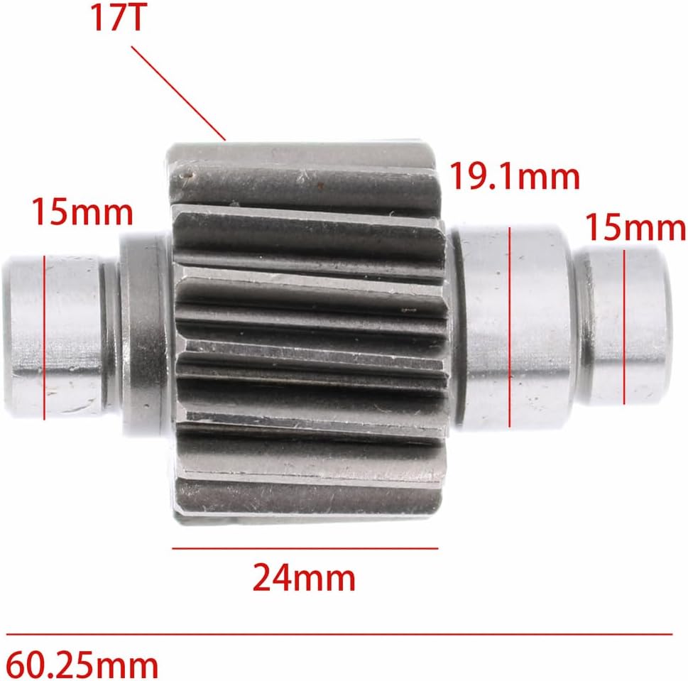 Glixal High Performance GY6 150cc 180cc 200cc Racing Final Drive Gear Set 152QMI 157QMJ 161QMK 161QML Scooter Moped ATV Go Kart (17T/36T)
