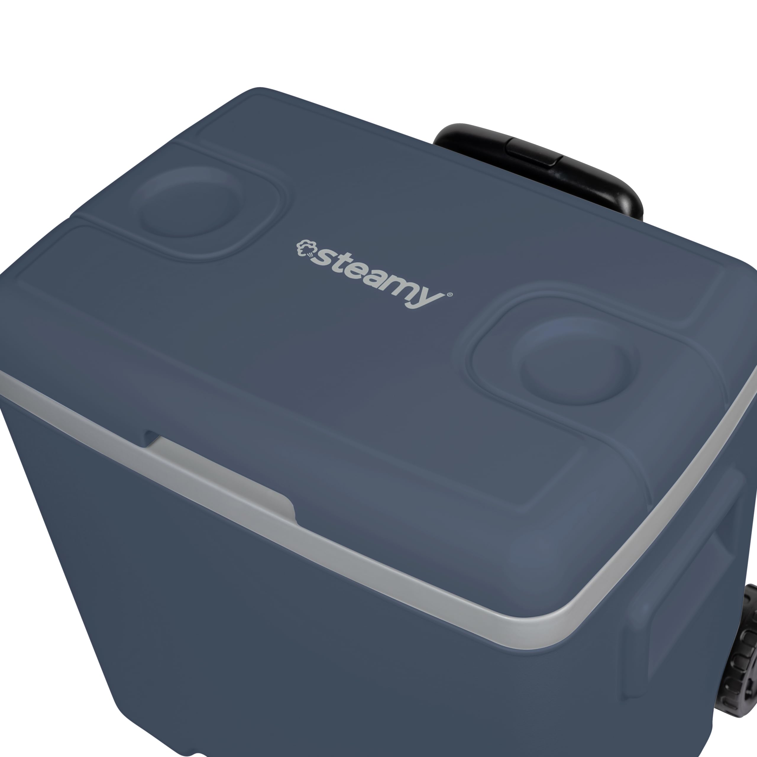 Steamy Cool 30 Frigoriferi portatile passivo con ruote, 30 Litri, Blu