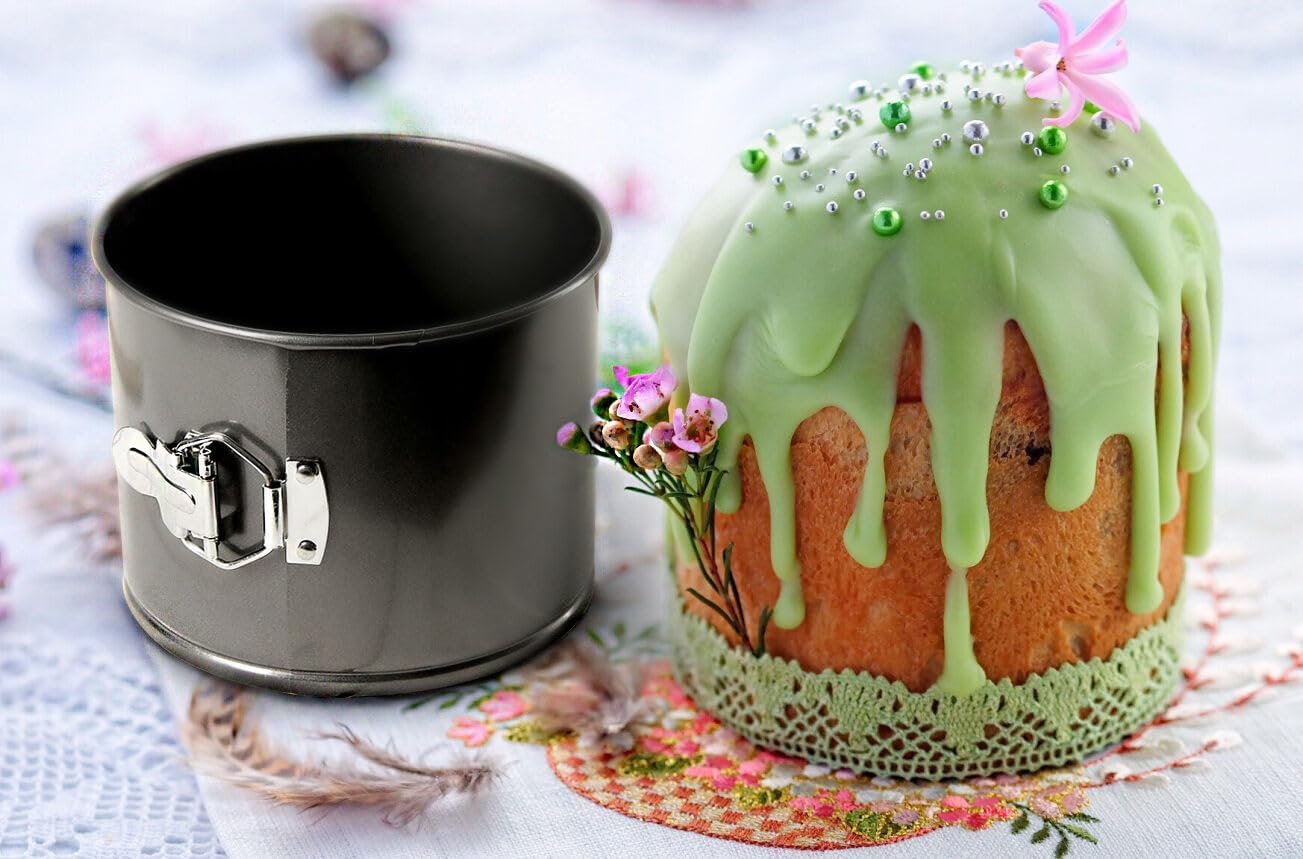 NA Baking Pan Easter Cake Nonstick Springform Pan 5.5х4.7-inch Springform Pan for Cheesecake