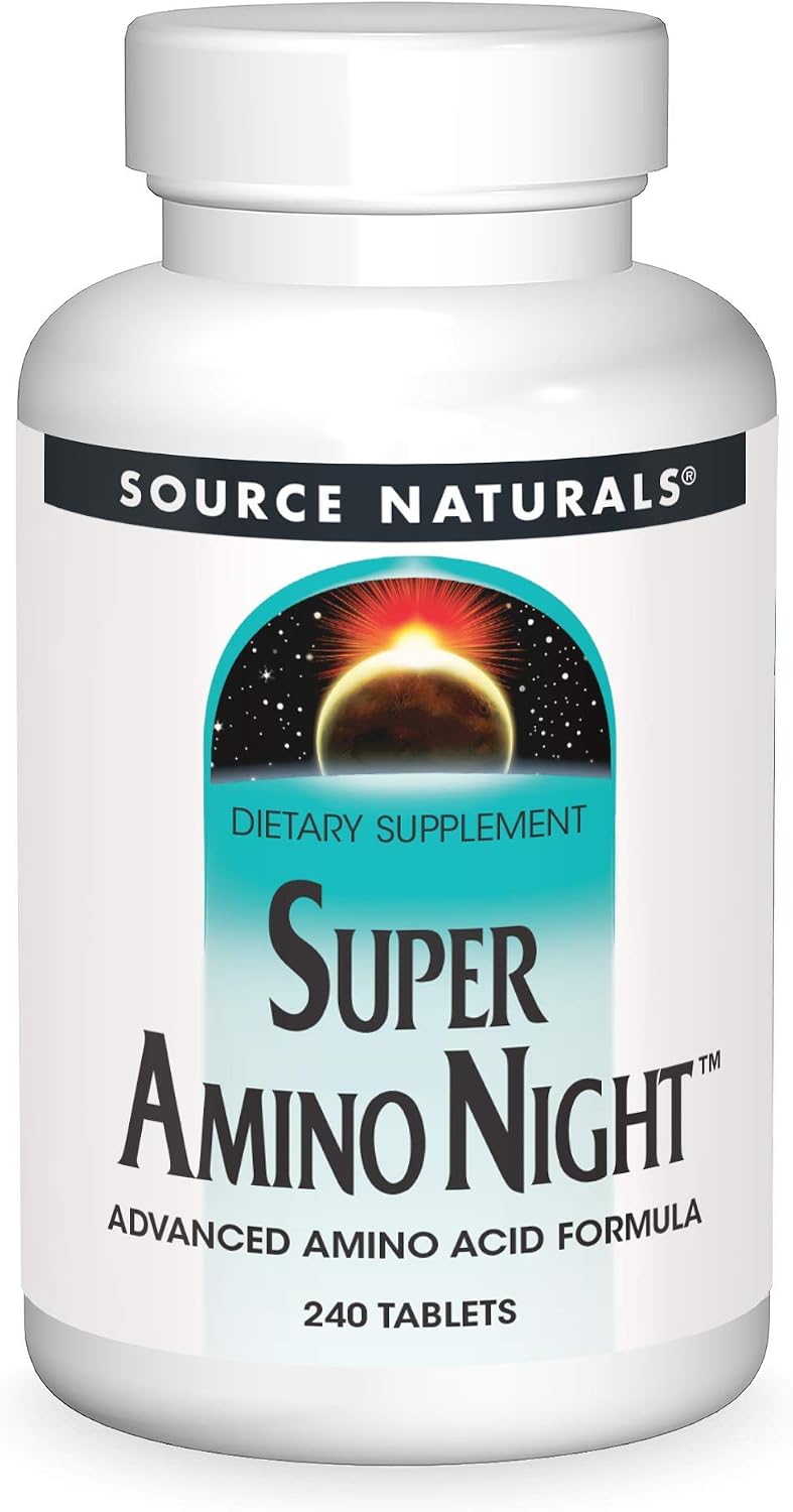 Source Naturals Super Amino Night - Advanced Amino Acid Formula - 240 Tablets