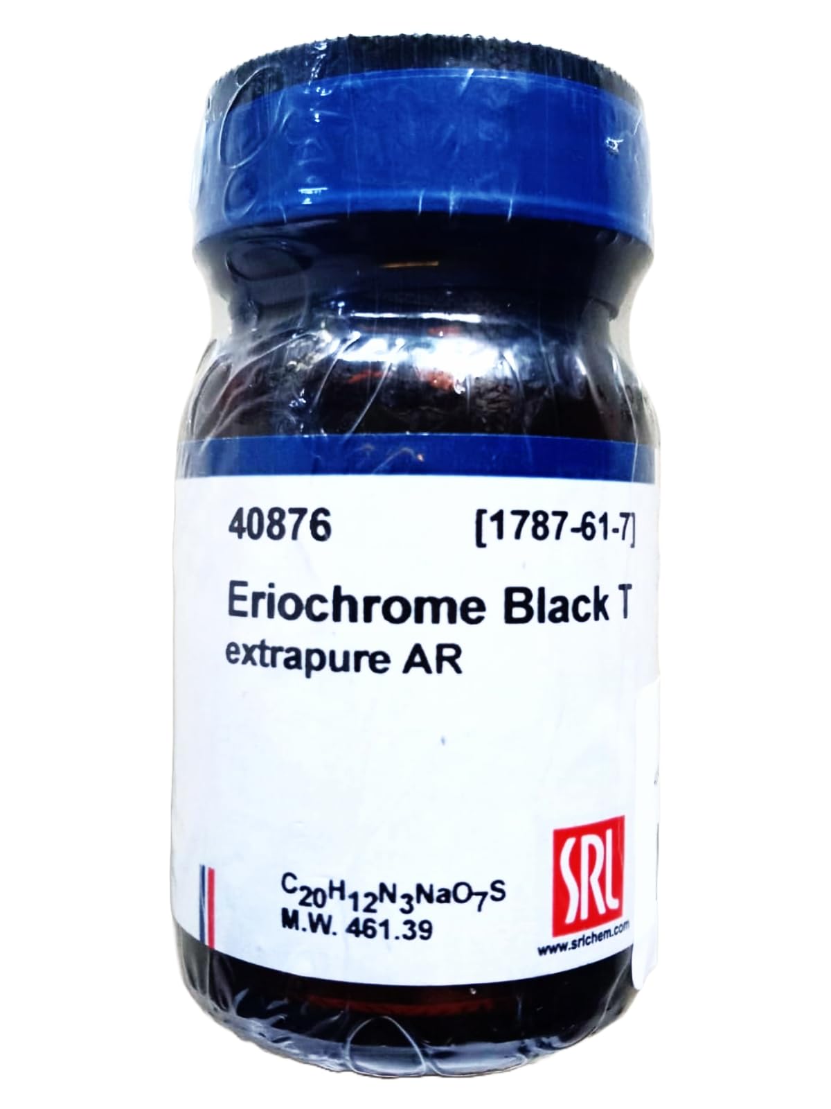 See full amazon price history chart for SRL Eriochrome Black T extrapure AR 25Gm, CAS 1787-61-7, Molecular Formula : C20H12N3NaO7S, Molecular Weight : 461.39, Storage : Room Temperature, Shelf Life : 60 Months for laboratory use SRL Eriochrome Black T extrapure AR 25Gm, CAS 1787-61-7, Molecular Formula : C20H12N3NaO7S, Molecular Weight : 461.39, Storage : Room Temperature, Shelf Life : 60 Months for laboratory use (B0CHQWWFLN) Amazon Price History, Amazon Price Tracker