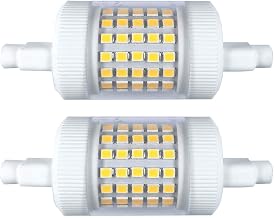 QLEE Dimmable 12w R7s Led Bulb 78mm Daylight 150w Equivalent Light 3.1" Double Ended J Base T3 R7s 150w 220v Spotlight Reading Safety Work Floor Lamp 2PCS