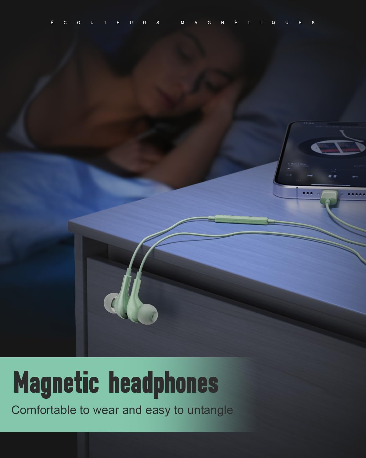 Wired Headphones USB C for for Samsung S26 S25 Ultra A17 A16 S24 S23 in Ear USB-C Headphones Wired with Microphone Volume Control Type C Headphones iPhone 16 Pro Max iPad mini Xiaomi Pixel Green