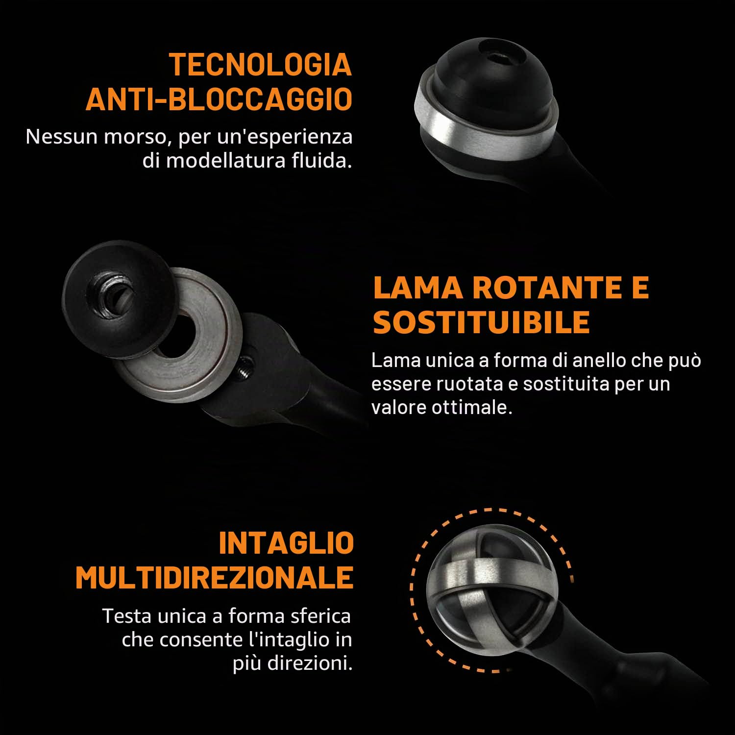 ARBORTECH Ball Gouge 30mm Sgorbia per legno a forma sferica per Smerigliatrice Angolare