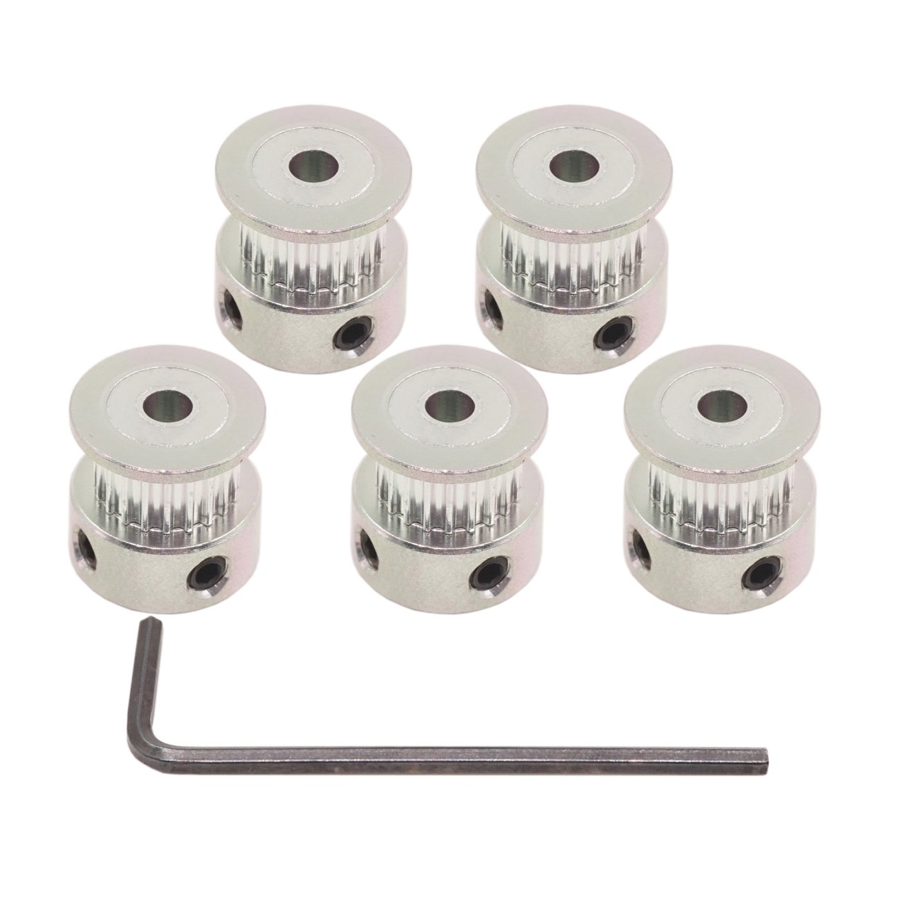 WINSINN GT2 Timing Belt Pulley 20 Teeth, 5mm Bore, for 6mm Width Belt - Ideal for 3D Printers, CNC Machines, Robotics (5-Pack) — Amazon image 9