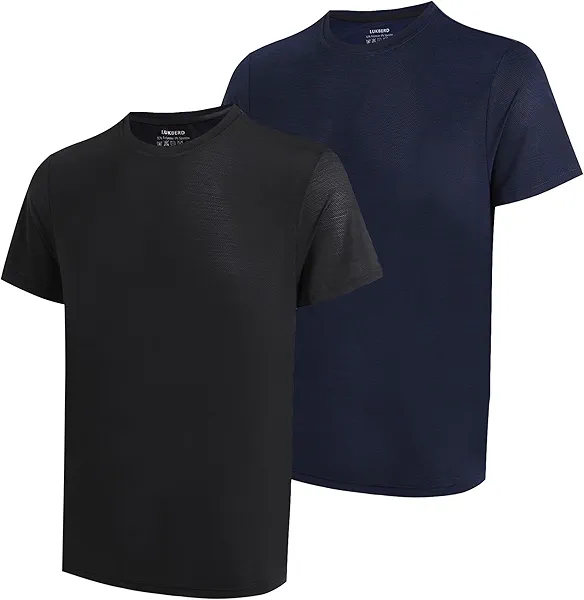 Dry Fit Shirts for Men Lightweight Athletic Shirts Short Sleeve Moisture Wicking Running Workout Gym Shirts