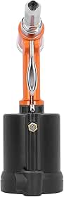 Hyuduo Pistola de Rebite Pneumática Hidráulica, Ferramenta Pneumática de Grau Industrial KP703 para Rebites de Aço e Alumínio, Curso de Trabalho de 20 Mm para Uso Profissional (Estilo Japonês)
