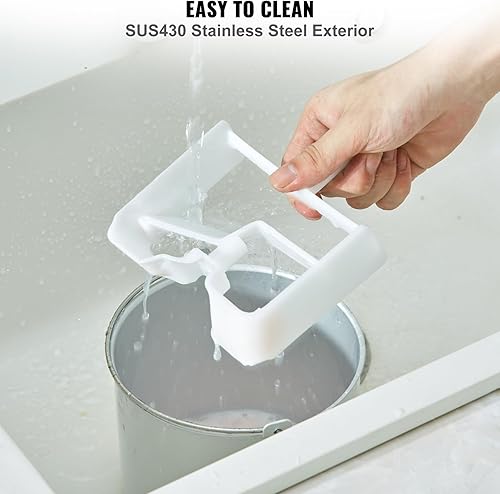 Miniatura 6 de VEVOR Máquina automática vertical de helados con compresor integrado, 2 cuartos de galón sin precongelación de yogur de frutas, máquina eléctrica de