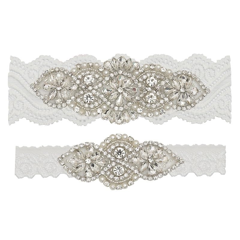 Jarretières de mariage de haute qualité en dentelle fine