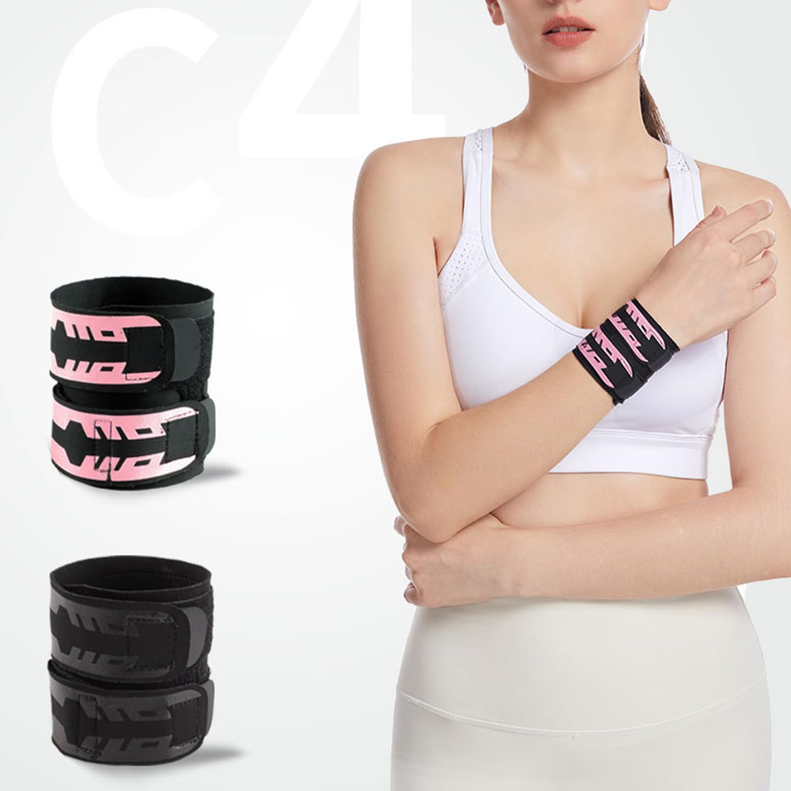1 par de muñequeras protectoras para atletismo, delgadas, cómodas, ajustables, para tenis, gimnasio, tela transpirable