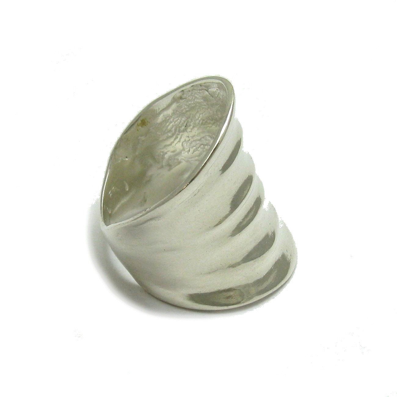 Élégant longue bague en argent massif 925 R000571 Empress