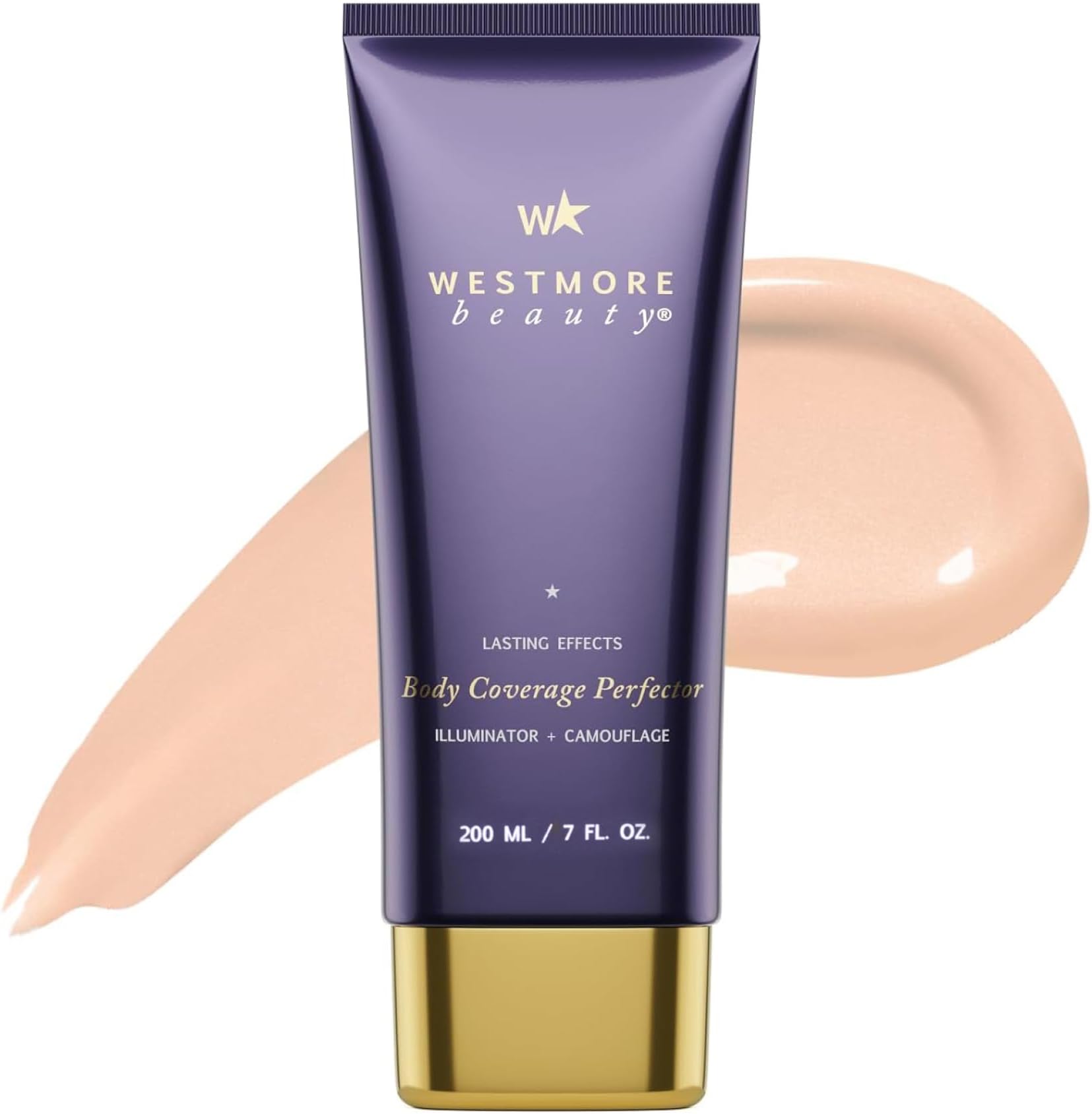 Westmore Beauty Body Coverage Perfector – Waterproof Leg & Body Makeup/Bronzer For Women - Best Tattoo Cover Up Makeup & Tattoo Concealer - 7 Oz Warm Radiance