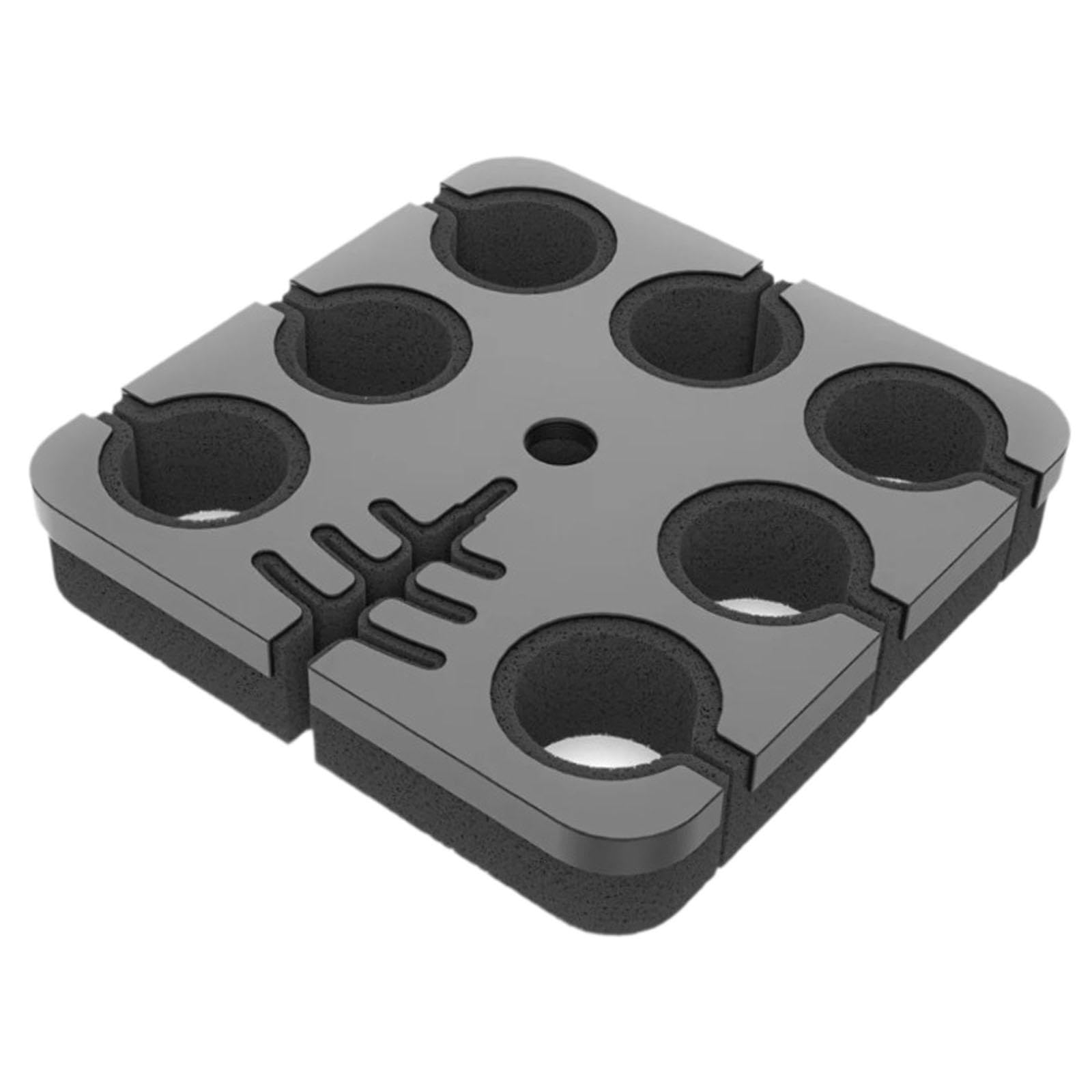 Supporto per Microfono con Capacità Fino a 7 Microfoni. Pratico E Facile Da Installare. Supporto/organizer Professionale Portatile.
