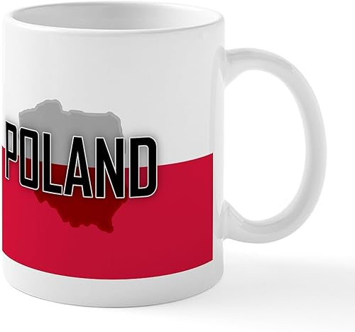 CafePress Flag Of Poland - Taza de café de cerámica (11 oz (11.0 fl oz)