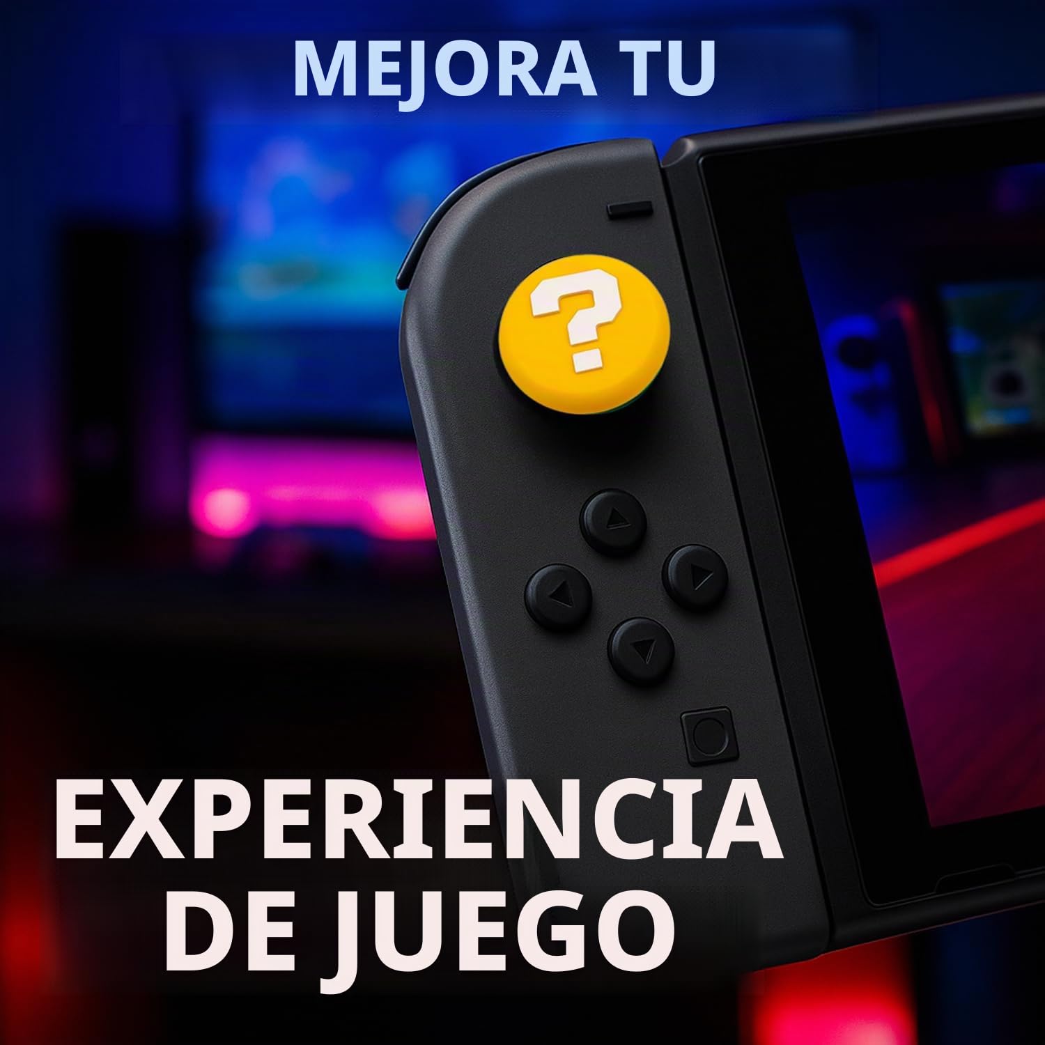 MatoSan® Tapas de Agarre para Palanca de Pulgar para Switch 2, Fundas de Silicona compatibles con Controladores Switch 2, empuñaduras ergonómicas Antideslizantes para el Pulgar (Version 7)