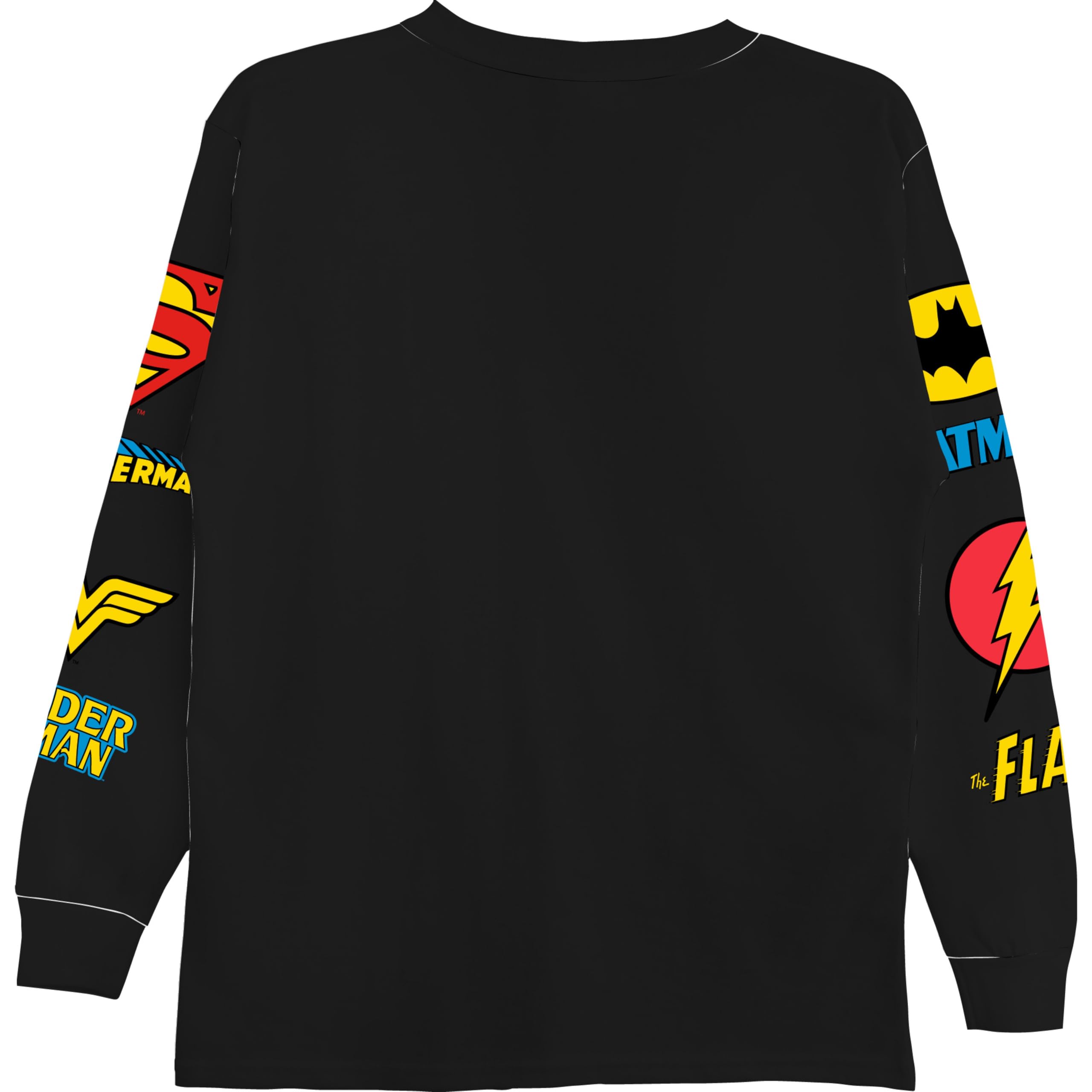 DC Comics Camiseta de manga larga para niños de Superman Super Hero Looney Tunes para niños pequeños y grandes, tallas 4-20