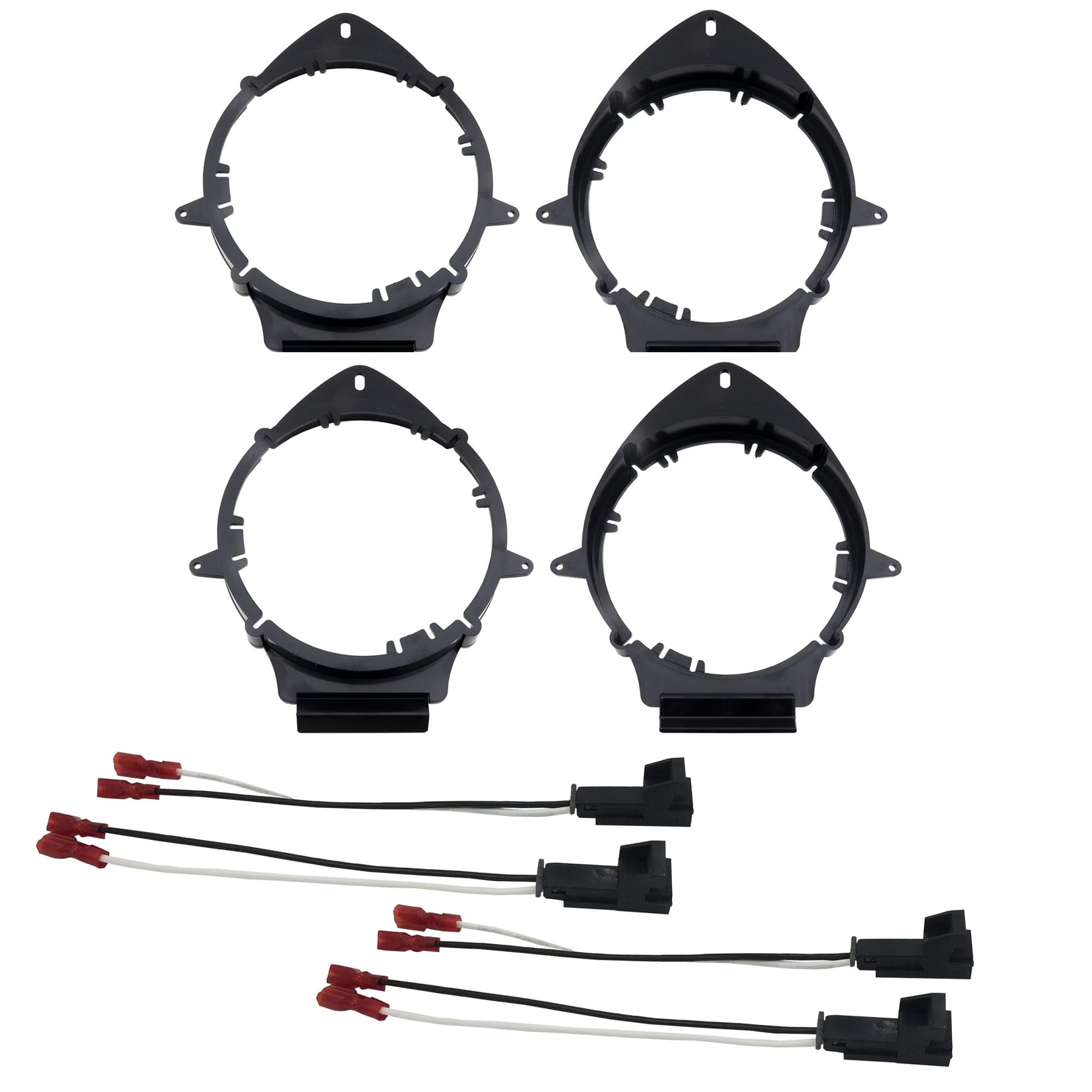 Photo 1 of DKMUS 6.5"/6.75" Speaker Mounting Adapter for GMC Chevrolet Caddilac Pontiac Buick Hummer with Wiring Harness (2X Pairs)