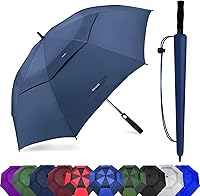 Baraida Extra Large Golf Umbrella 62/68/72 Inch Windproof Double Canopy Vented Automatic Open Waterproof SPF50+