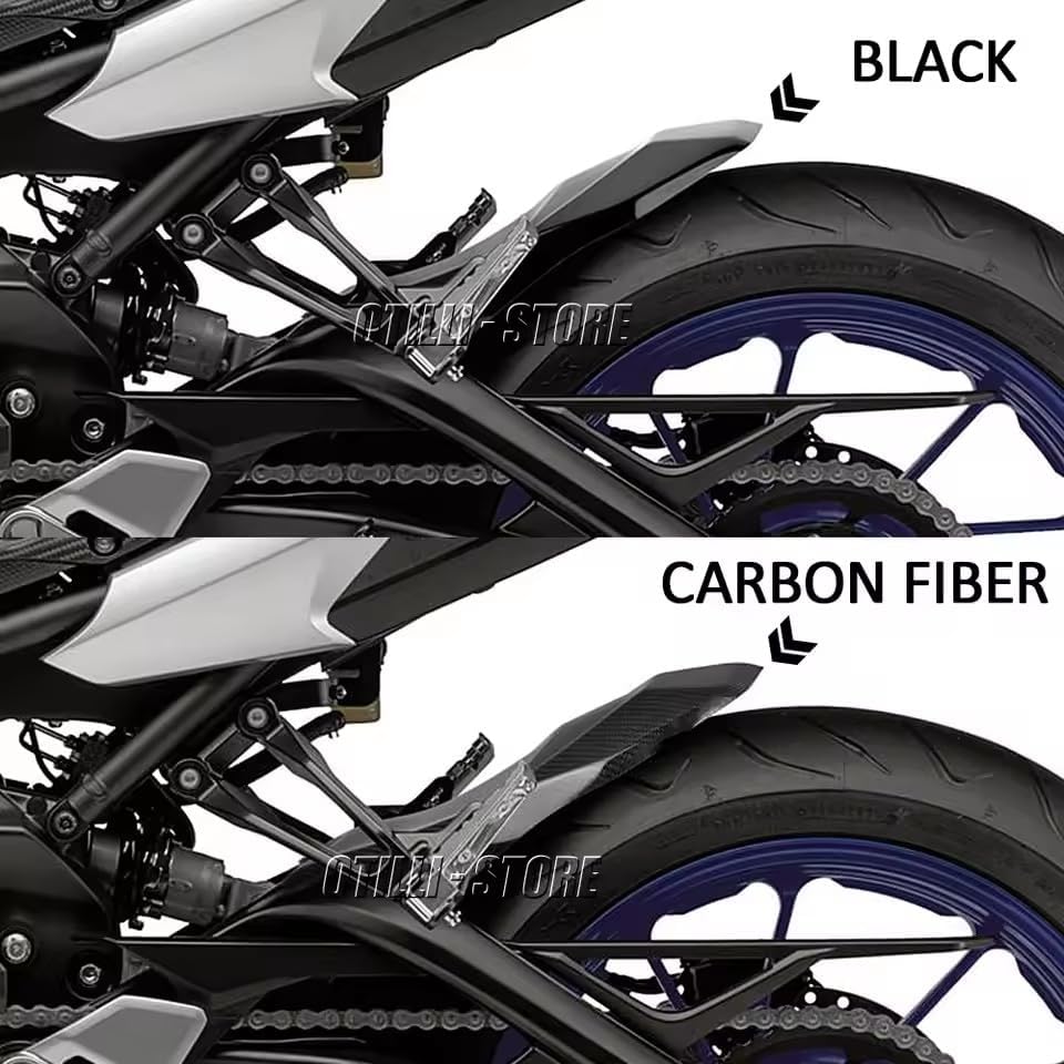 Motorcycle Accessories Rear Fender Hugger Extension Mudguard Mud Guard Extender For Yamaha XSR900 XSR 900 2013-2021 (Carbon fiber)
