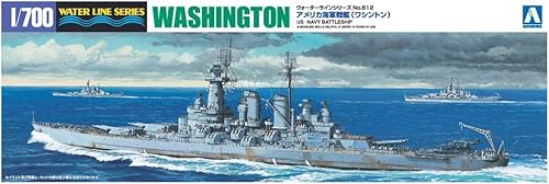 Miniatura 5 de Aoshima Bunka Kyozai 1700 Water Line Series Acorazado azul marino de EE. UU. Modelo 611