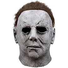 Michael Myers Latex Mask, Full Head Halloween Costume for Adults