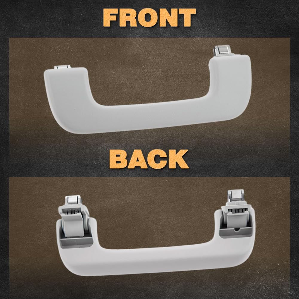 Riloer Roof Grab Handle, 1 PC Front Left and Right Gray Ceiling Handle Interior 8K0857607 Compatible with Audi Q5 2009-2014