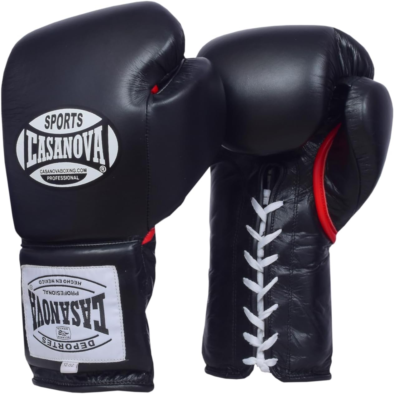Casanova Boxing® Training LACE-UP Leather Boxing Gloves for Men and Woman - MMA, Kick Boxing, Muay Thai, Sparring, Heavy Bag Training (12 oz)