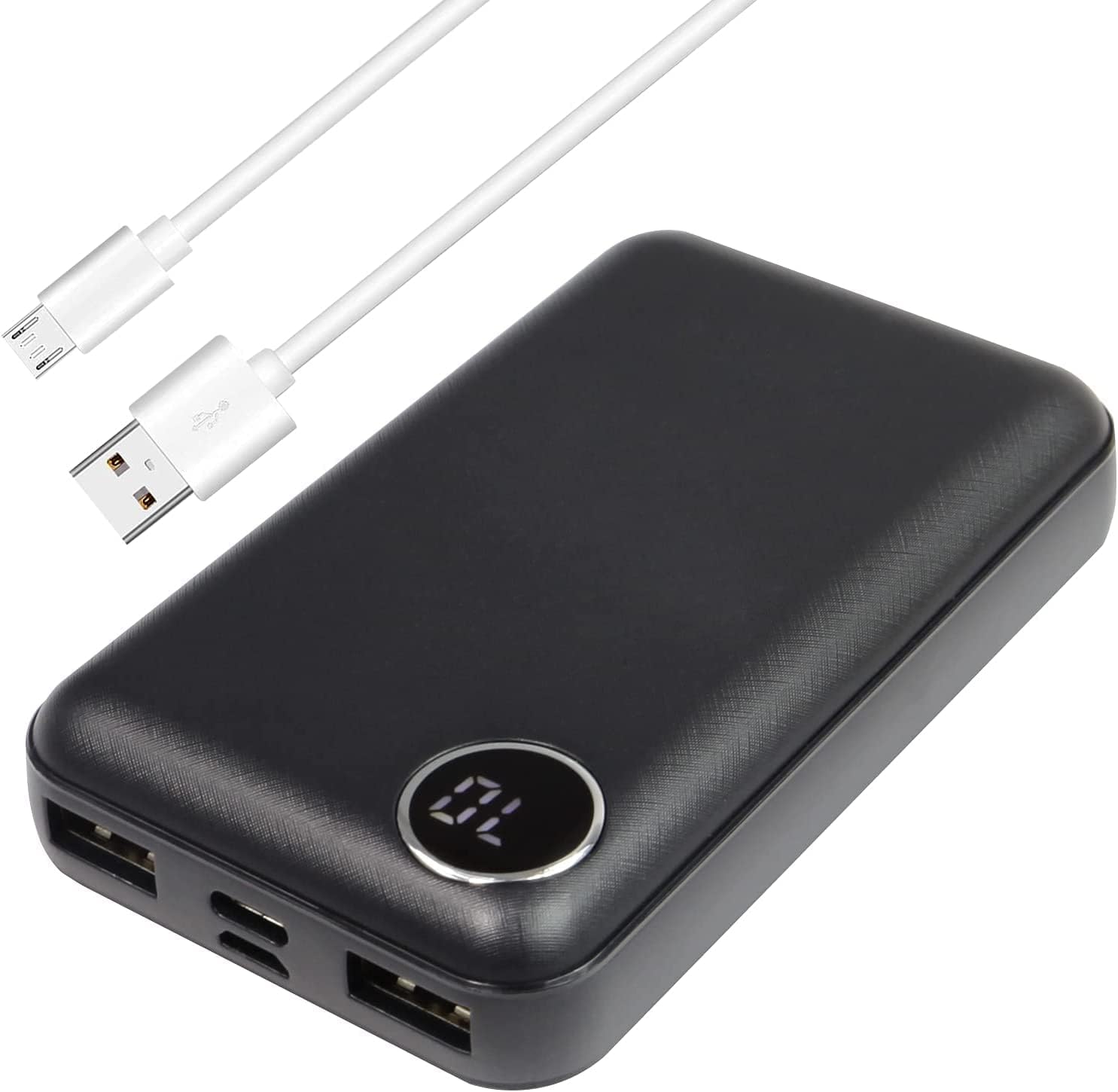 7.4V/5V Heated Vest Battery Pack,10000mAh Battery Pack For Heated Clothing With LED Display, Rechargeable Power Bank With DC/USB/Type-C Output For Heated Jackets (Compatible With 3.5mm/3.8mm DC Plug