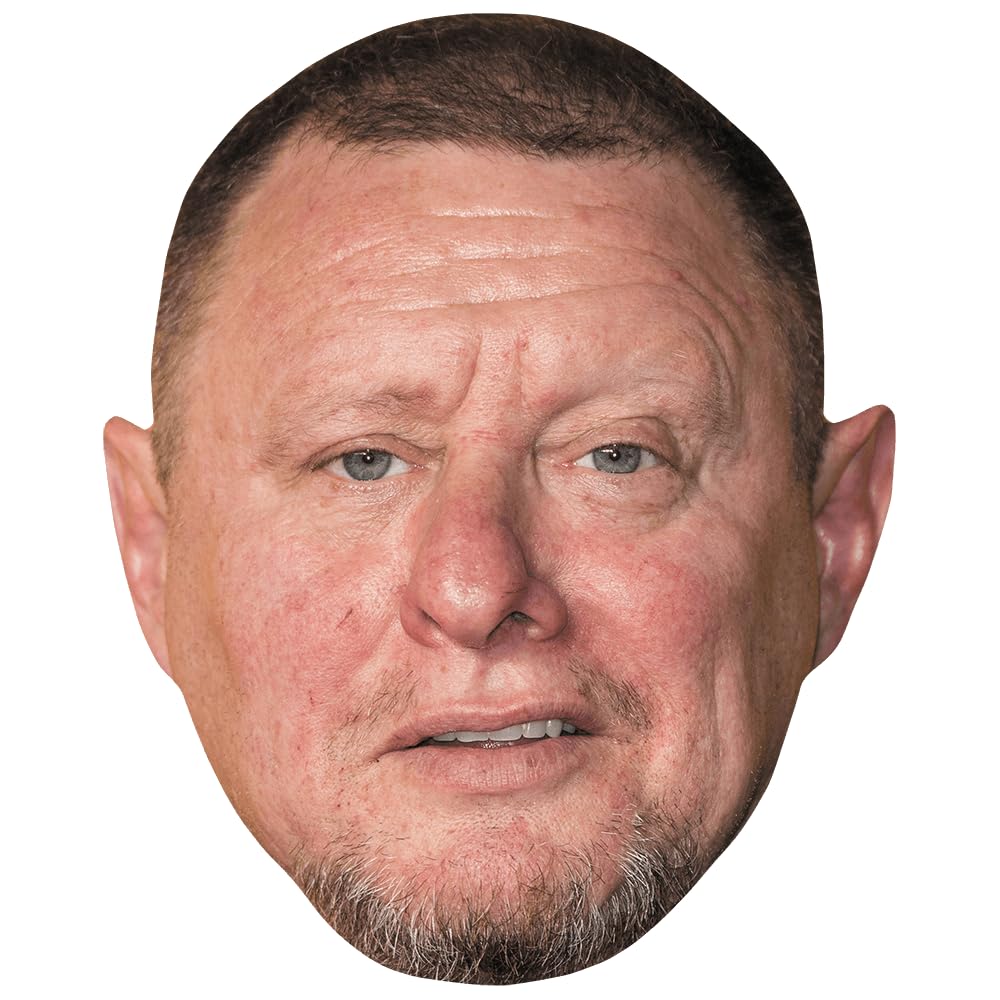 Shaun Ryder (Goatee) Celebrity Mask, Flat Card Face, Fancy Dress Mask