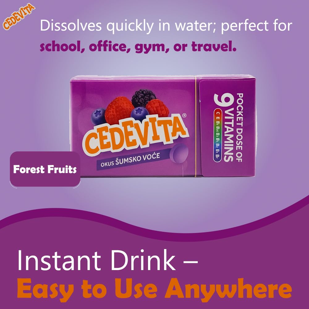 Cedevita Multivitamin Healthy and Sweet Candies - Pack of 8 (Forest Fruit)