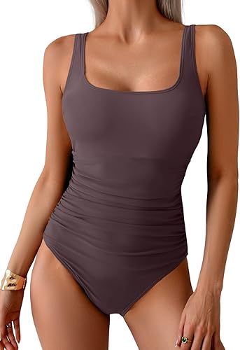 B2prity Womens One Piece Swimsuit Tummy Control Slimming Bathing Suit High Waist
