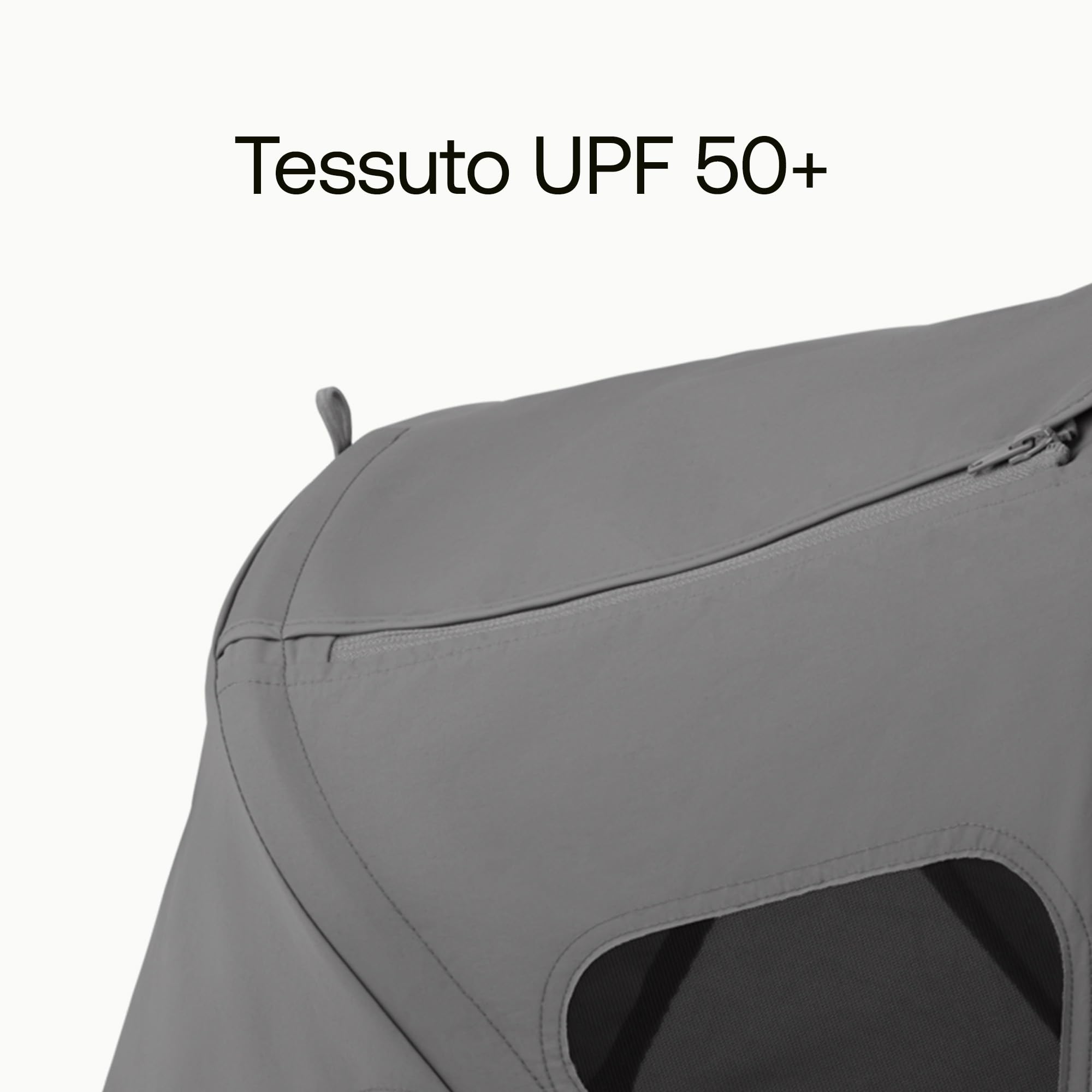 Bugaboo Fox Cappottina Breezy, Estensibile per una maggiore copertura e una Protezione Solare ottimale, Resistente all'Acqua, Compatibile Con Tutti i Passeggini Fox/Cameleon 3, Moon Grey
