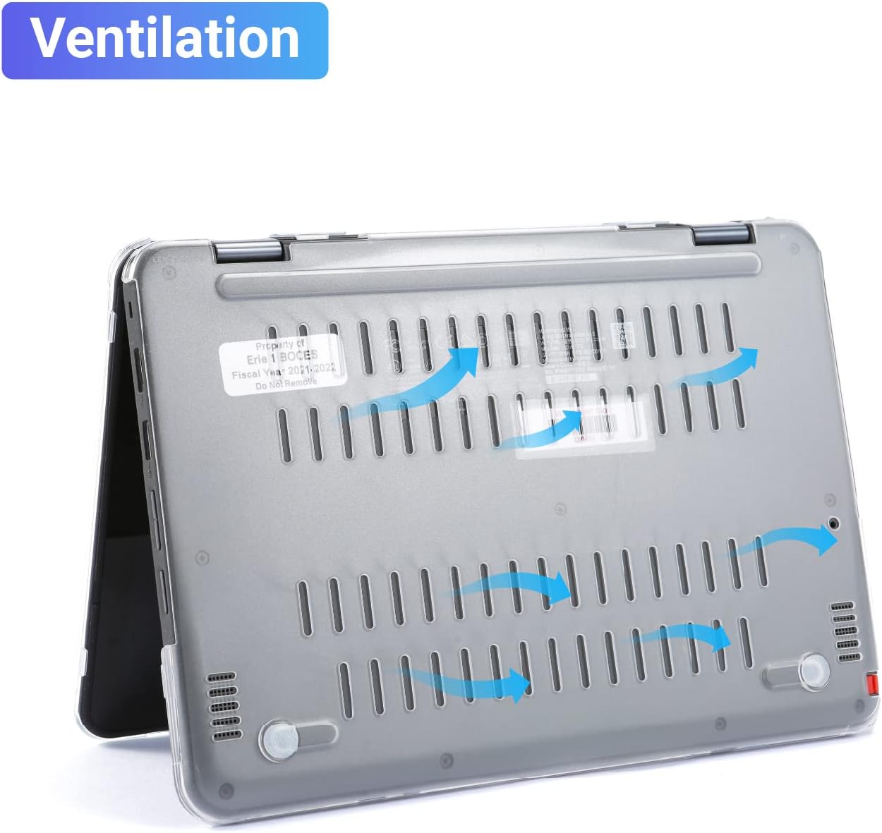 mCover Case Compatible for 2021~2022 11.6" Lenovo Chromebook 300E G3 / 500E Gen 3 Convertible Laptop ONLY (NOT Compatible for Other Lenovo Models) - Aqua