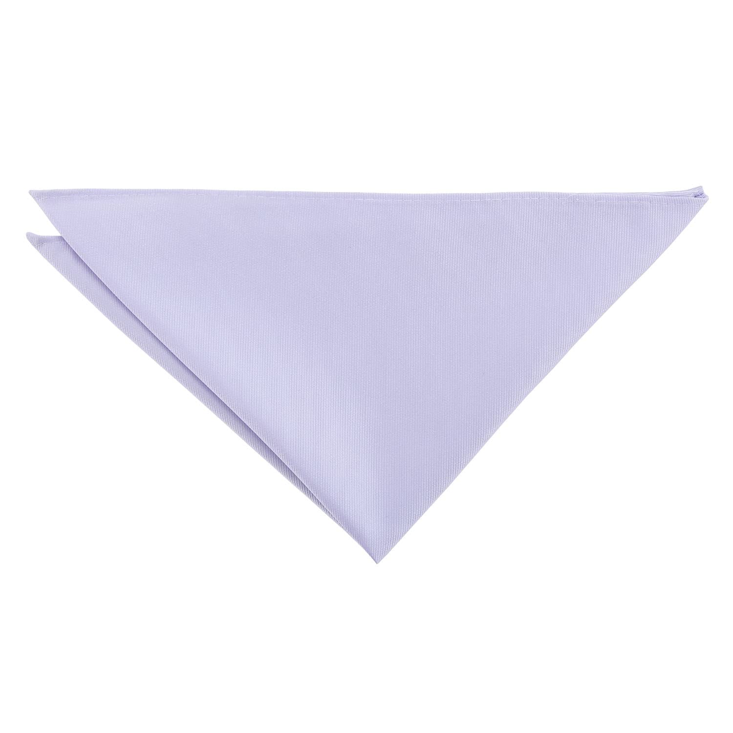 DQT Mens Plain Twill Pocket Square - Wedding, Business & Formal Suit Handkerchief - Pastel Lilac